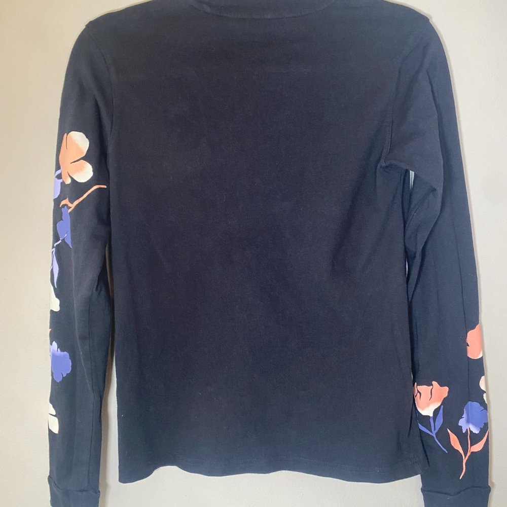 Adidas Floral Long Sleeve T-Shirt - Picture 4 of 5